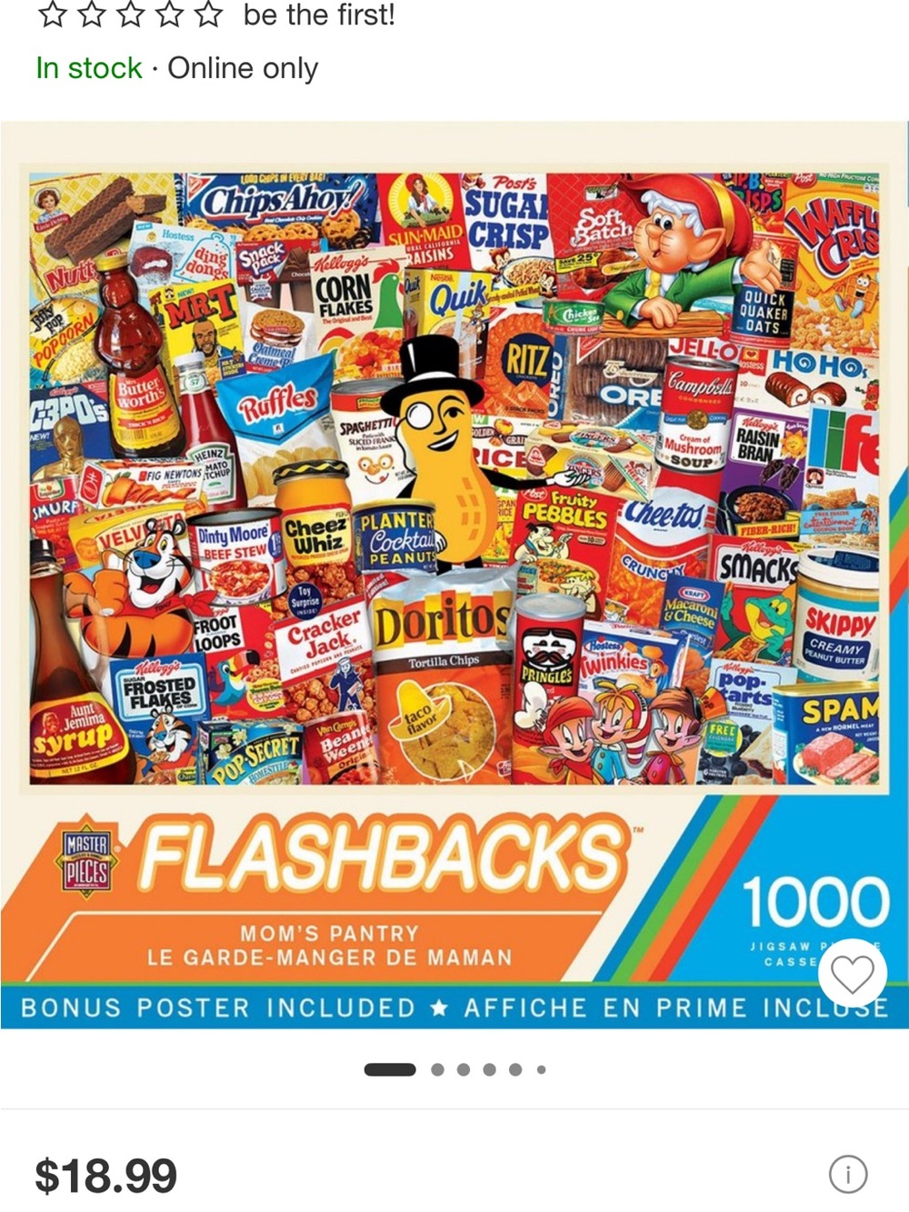 Flashbacks 1000-Piece Jigsaw Puzzle - Retro Pantry Box
